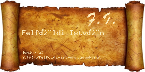 Felföldi István névjegykártya